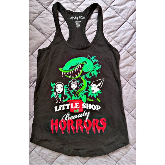 Killstar Tops - Sz M Black Goth Horror Tattoo Tank top